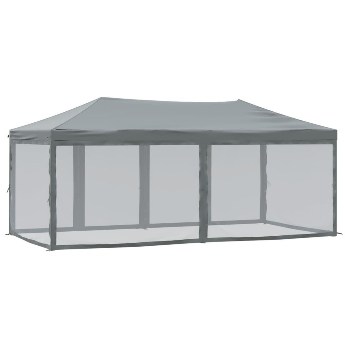 VIDAXL Tente de reception pliable avec parois Anthracite 3x6 m
