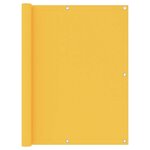 VIDAXL Ecran de balcon Jaune 120x600 cm Tissu Oxford
