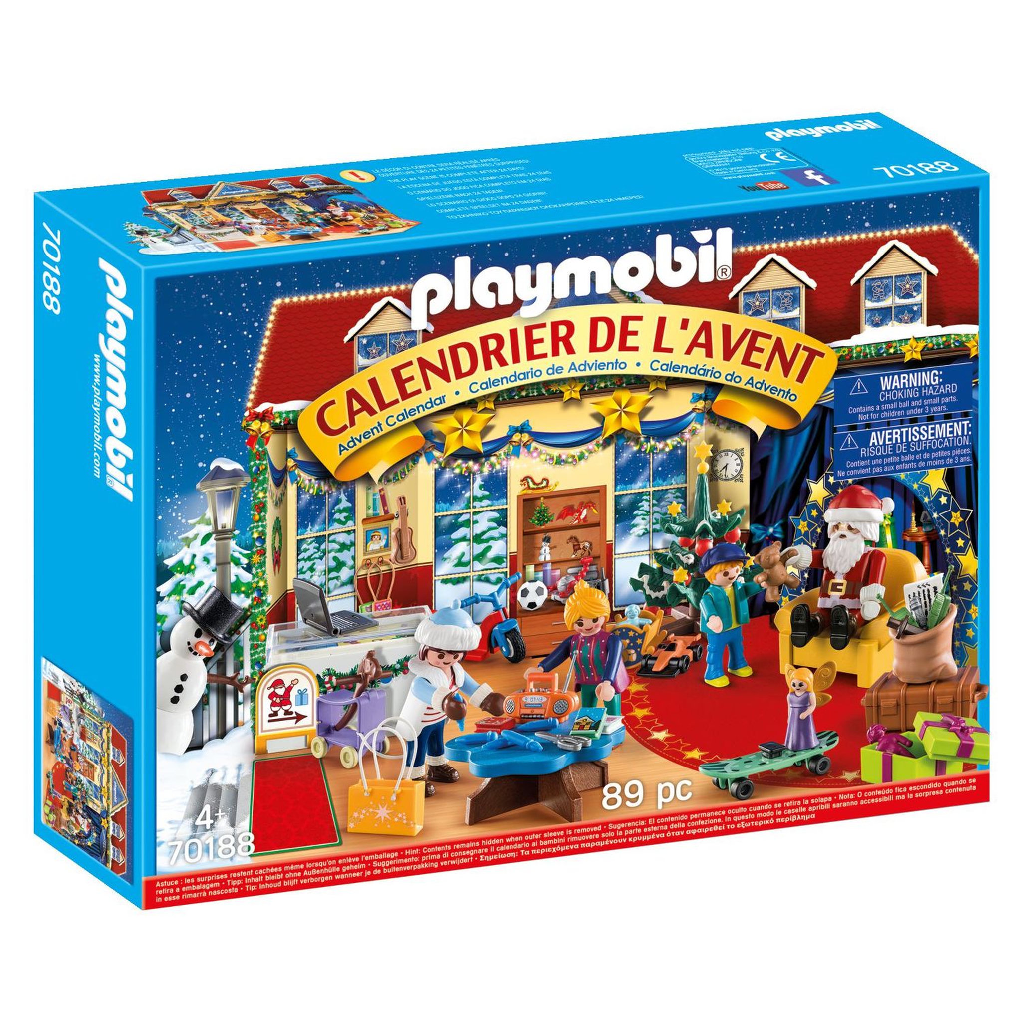 Voir la diapositive 1 : PLAYMOBIL 70188 - Christmas - Calendrier de l'Avent Boutique de jouets