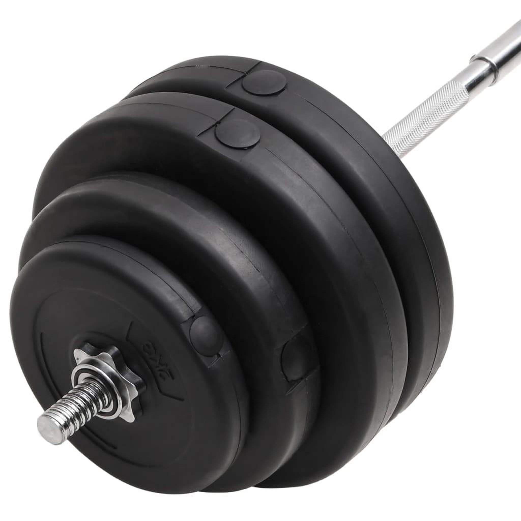 Voir la diapositive 5 : VIDAXL Barre d'halteres avec plaques 60 kg