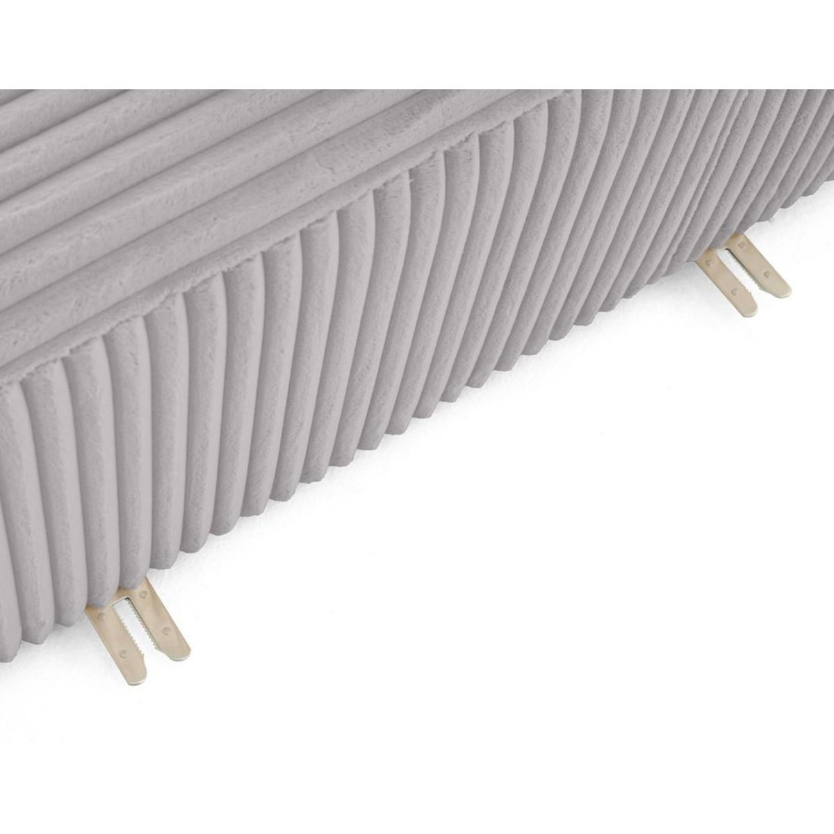 LISA DESIGN Victoire - module d'assise droit en velours côtelé grosses côtes