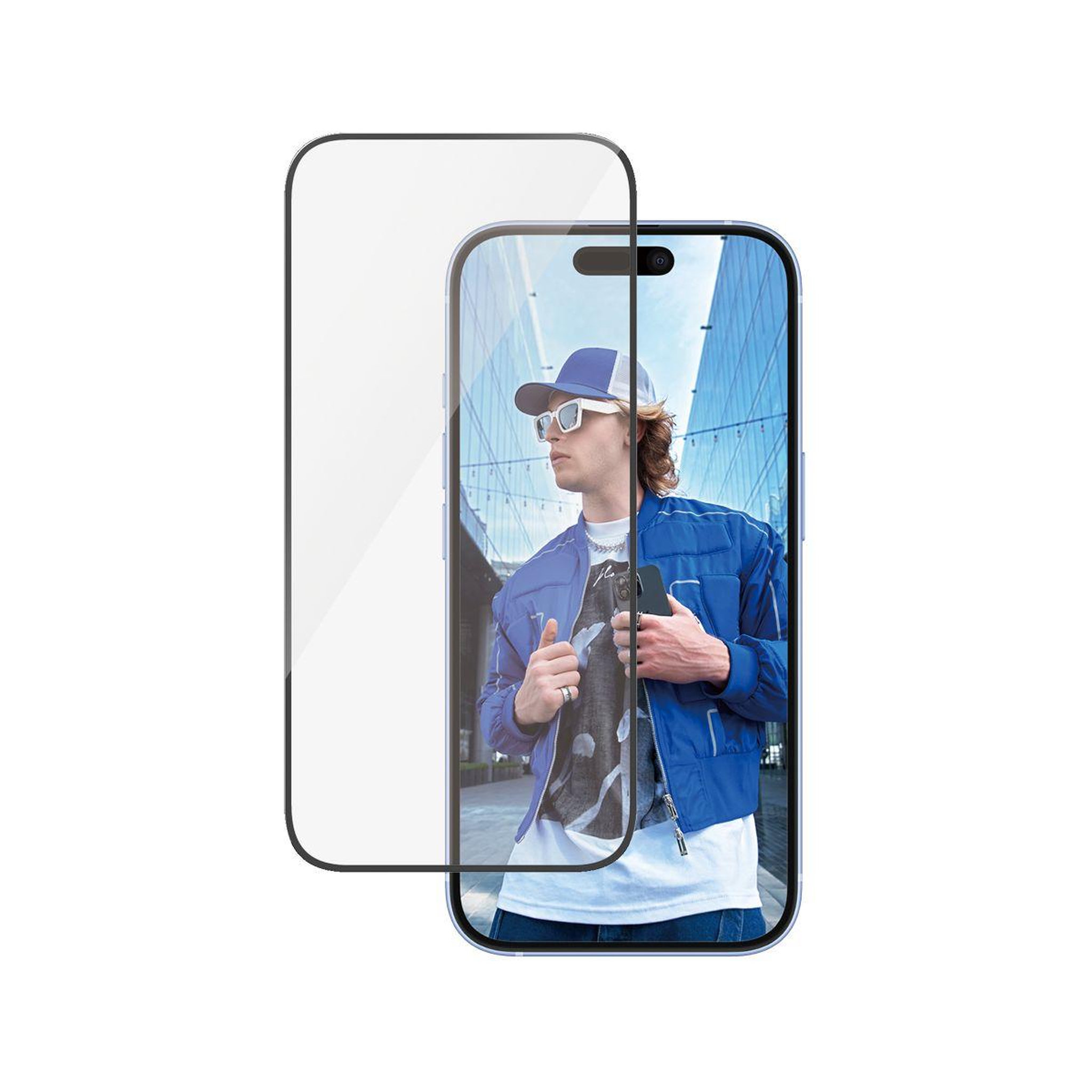 PANZERGLASS Protège écran iphone 16 verre trempé ultra-wide fit