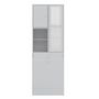 Voir la diapositive 2 : Armoire de salle de bain 1 miroir 2 portes 2 tiroir 1 bac à linge Blanc BATH