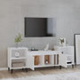 Voir la diapositive 3 : VIDAXL Meuble TV Blanc brillant 160x35x55 cm Bois d'ingenierie