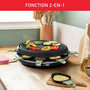 Voir la diapositive 4 : TEFAL Raclette RE31E810 eco 8 coupelles noir