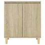 Voir la diapositive 5 : VIDAXL Buffet avec pieds en bois Chene sonoma Bois d'ingenierie