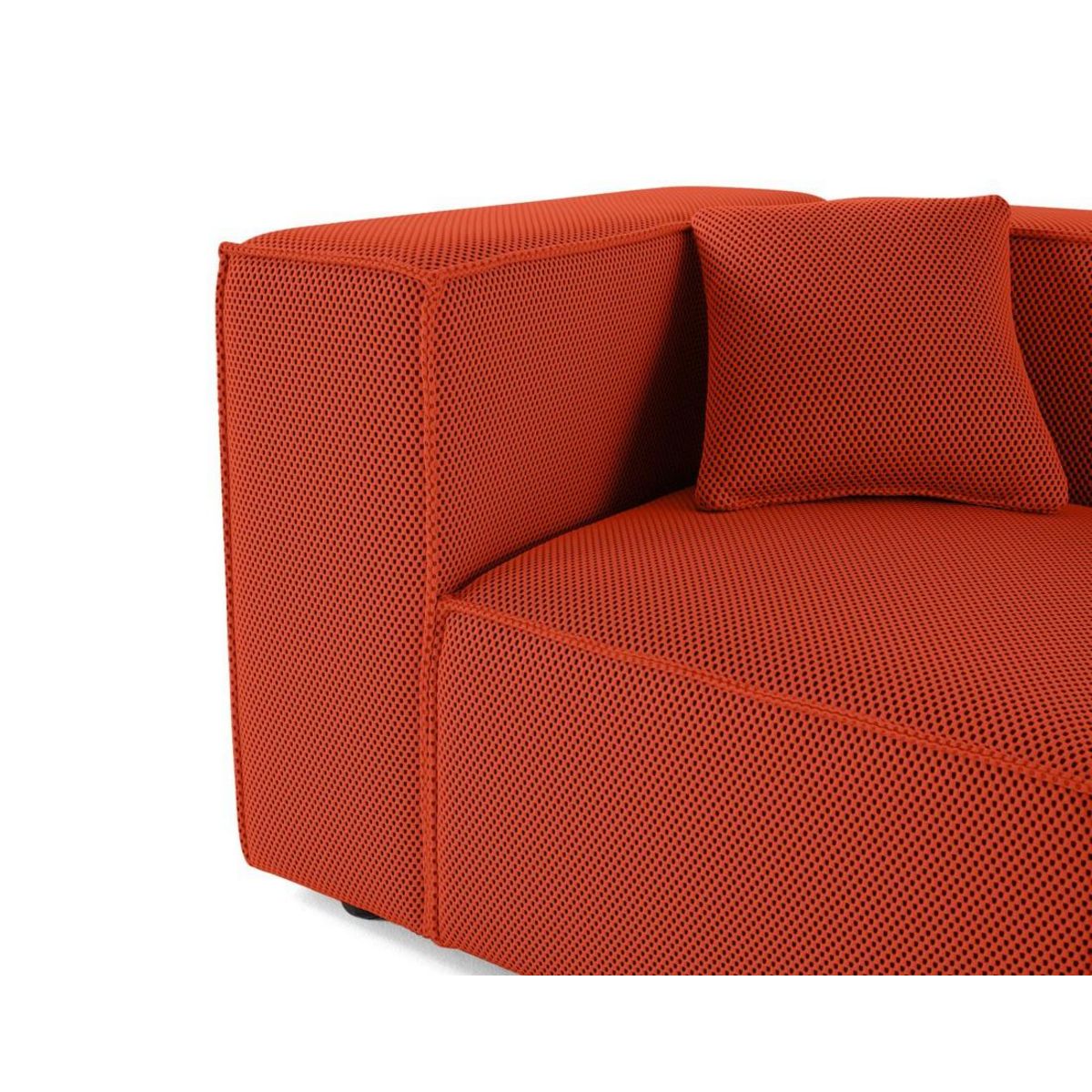 LISA DESIGN Arty - module d'assise gauche - en tissu mailles 3d