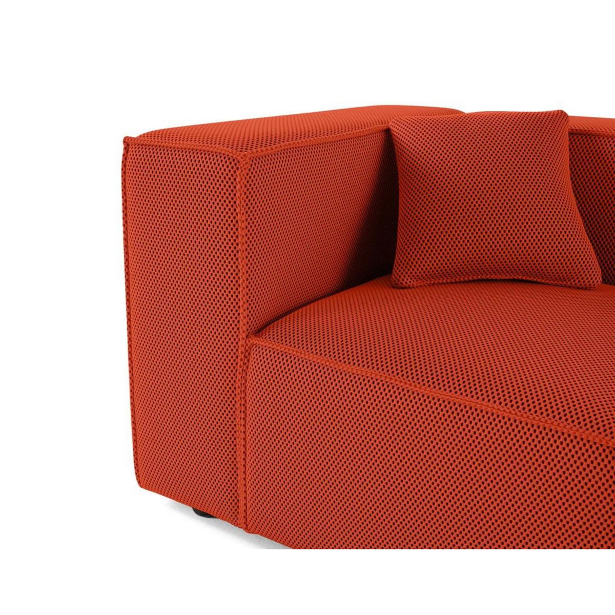 LISA DESIGN Arty - module d'assise gauche - en tissu mailles 3d