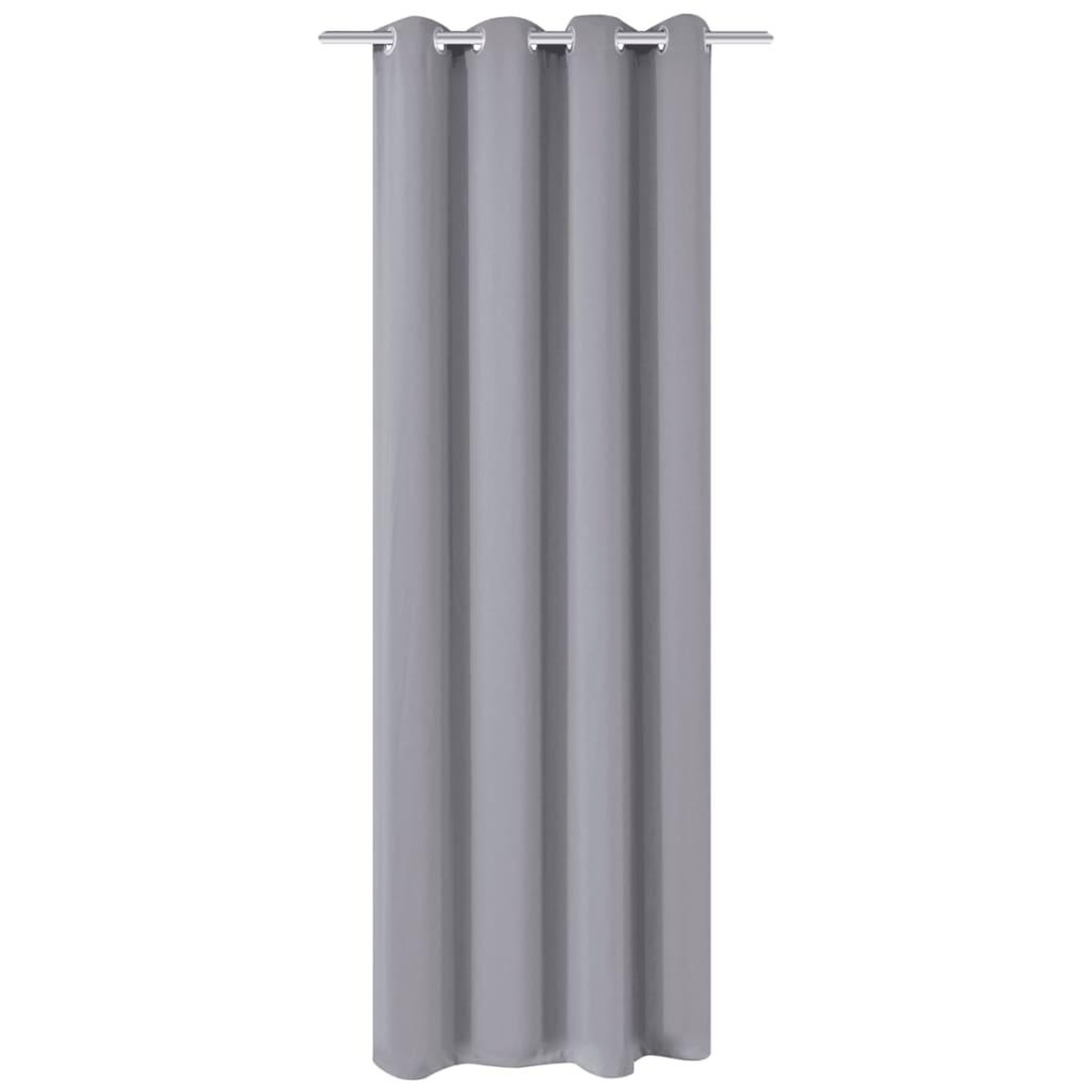 Voir la diapositive 1 : VIDAXL Rideau occultant avec œillets metalliques 270 x 245 cm Gris