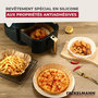Voir la diapositive 4 : Fackelmann 50 Moules en papier antiadhésif pour friteuse air fryer sans huile ronds 16 cm Fackelmann