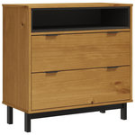 VIDAXL Commode FLAM 80x40x80 cm bois de pin massif