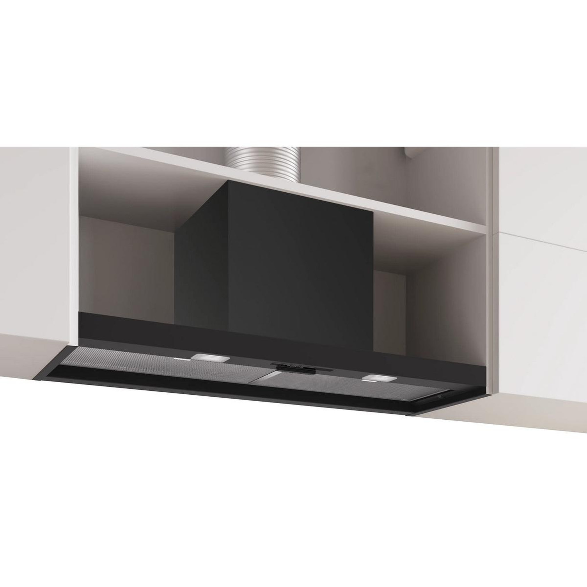 BOSCH Hotte décorative intégrée 90cm 384m3/h noir mat - dbb93bc60