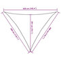 Voir la diapositive 6 : VIDAXL Voile d'ombrage 160 g/m^2 Taupe 3x3x4,2 m PEHD