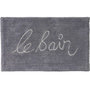 Voir la diapositive 1 : GUY LEVASSEUR Tapis de bain en coton fantaisie gris 50x80cm