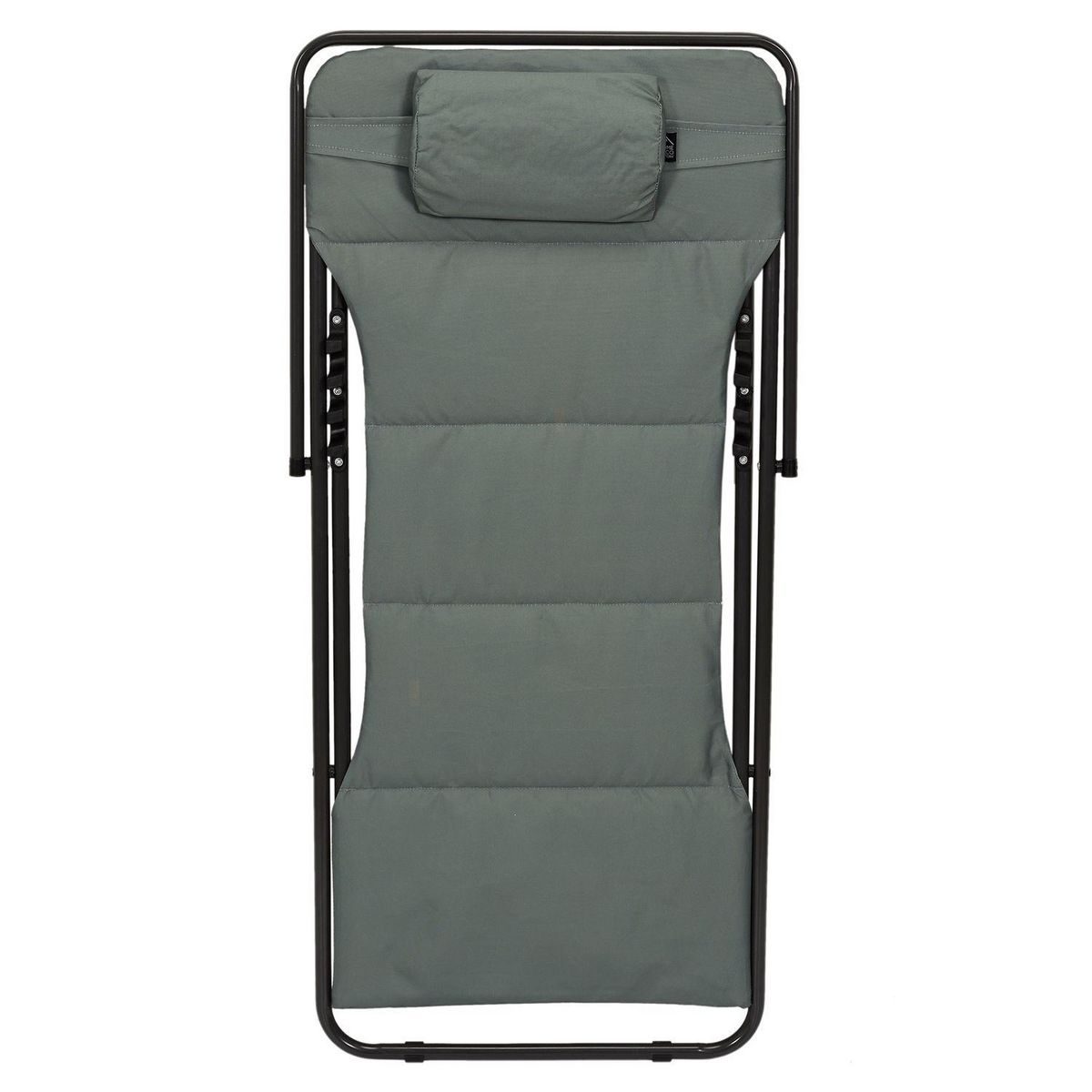 The Home Deco Factory Transat pliant avec repose tête - Vert kaki