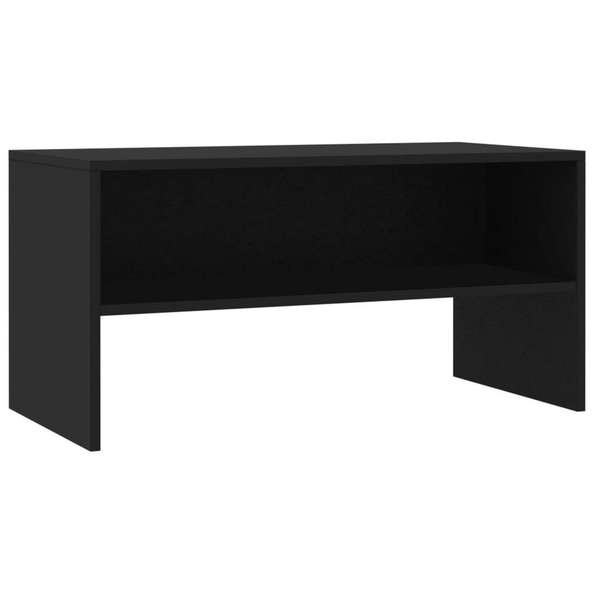 VIDAXL Meuble TV Noir 80x40x40 cm Bois d'ingenierie