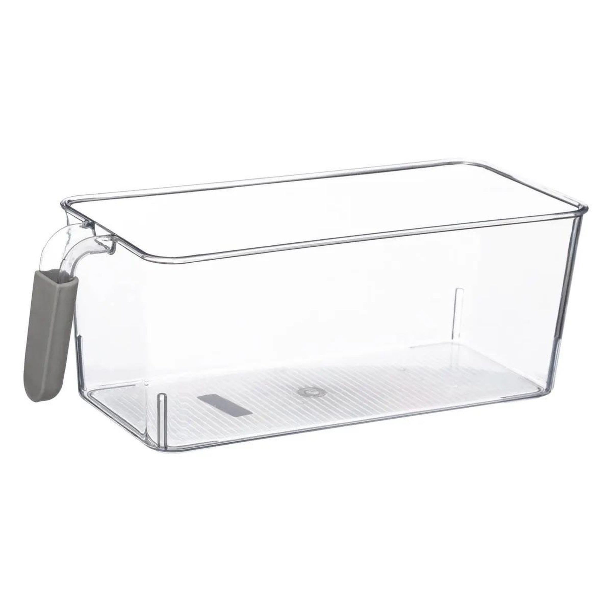FIVE Bac de rangement frigo  poignée  17cm transparent