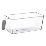 FIVE Bac de Rangement Frigo  Poignée  17cm Transparent