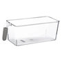 Voir la diapositive 1 : FIVE Bac de Rangement Frigo  Poignée  17cm Transparent