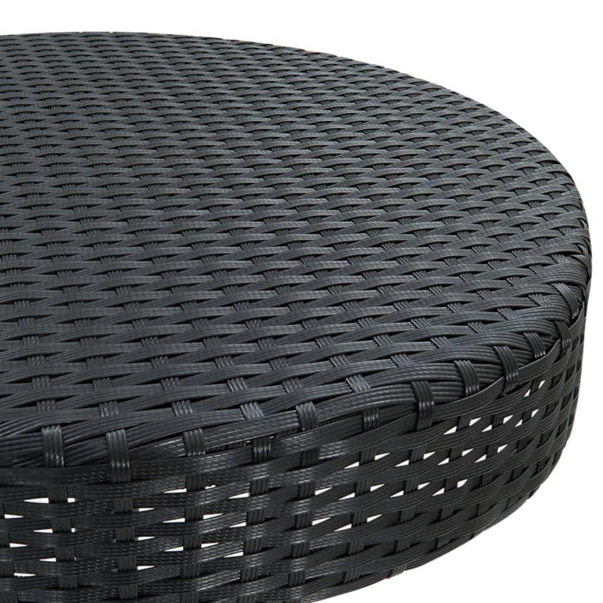 VIDAXL Table de jardin Noir 60,5x106 cm Resine tressee