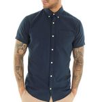 Jack & Jones Chemise Manches Courtes  Homme Jack & Jones Hoxford. Coloris disponibles : Bleu