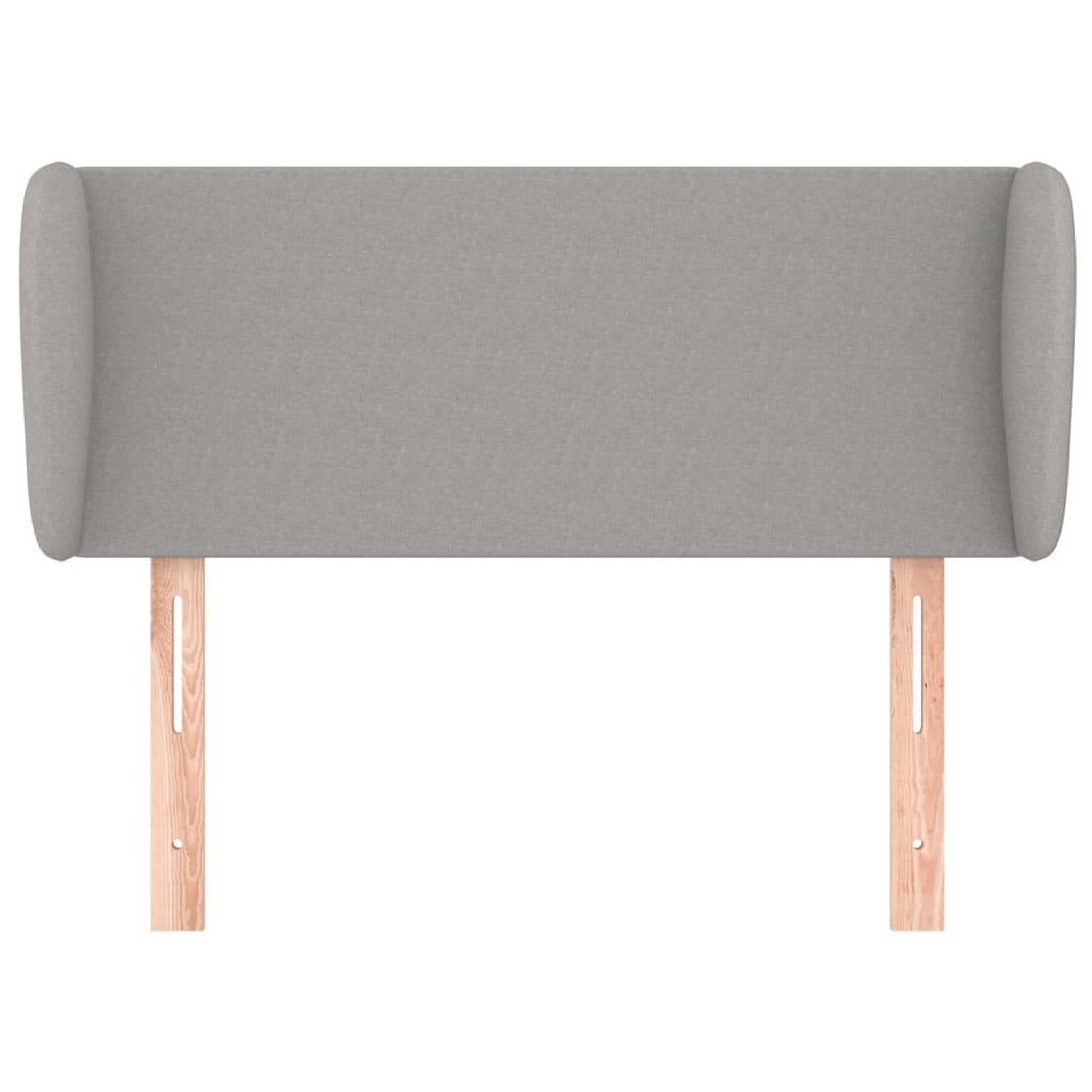Voir la diapositive 3 : VIDAXL Tete de lit avec oreilles Gris clair 93x23x78/88 cm Tissu