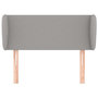 Voir la diapositive 3 : VIDAXL Tete de lit avec oreilles Gris clair 93x23x78/88 cm Tissu