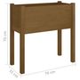Voir la diapositive 6 : VIDAXL Jardiniere Marron miel 70x31x70 cm Bois de pin massif