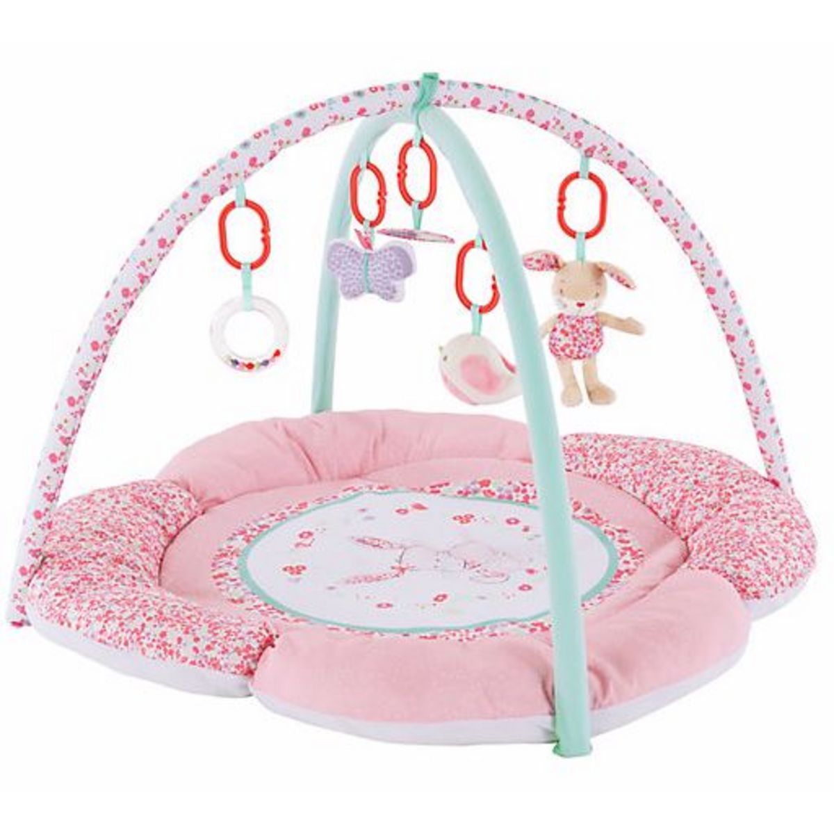 Tapis d'éveil "Jardin rose"