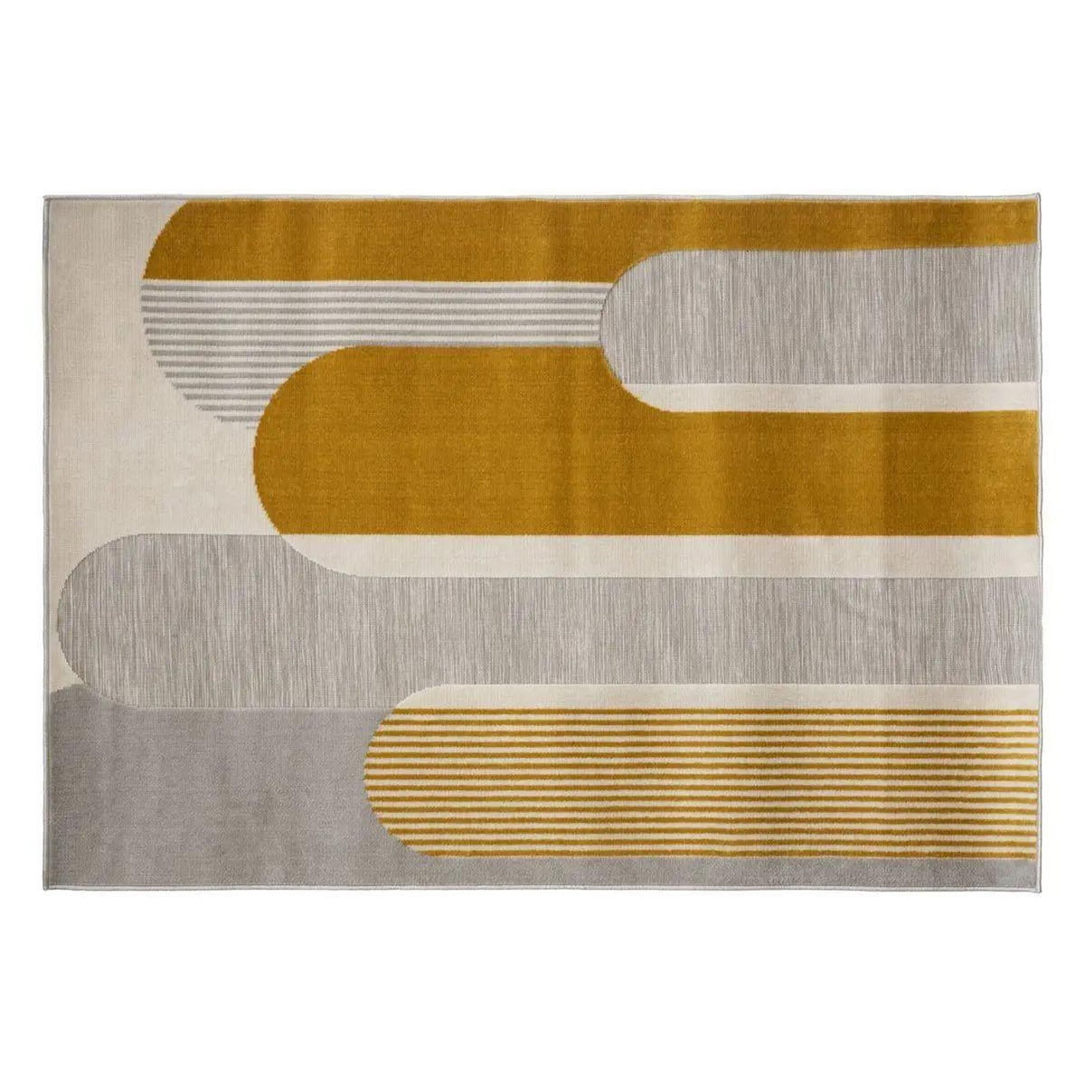 ATMOSPHERA Tapis Déco Géométrique  Iza  120x170cm Ocre