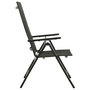 Voir la diapositive 5 : VIDAXL Chaises pliables de jardin lot de 2 Textilene et aluminium Noir