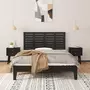 VIDAXL Tete de lit murale Noir 146x3x63 cm Bois massif de pin