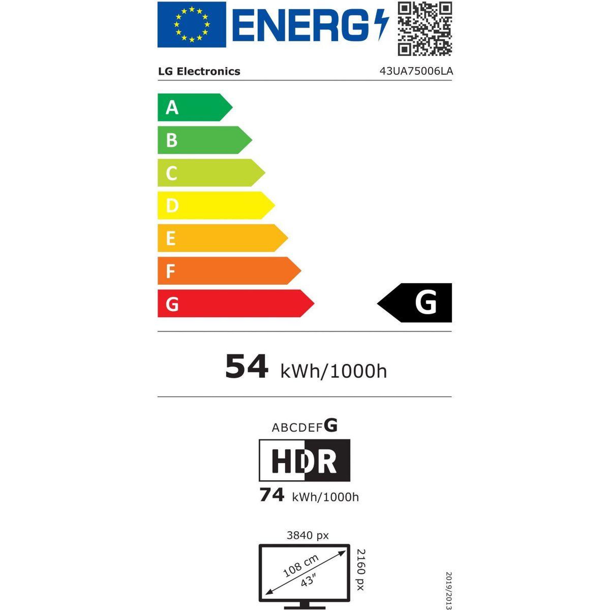 Voir la diapositive 6 : LG TV LED 43UA75 2025 (108cm)