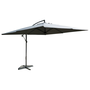 Voir la diapositive 1 : CONCEPT USINE Parasol déporté LED 3 x 3 m gris SOLENZARA