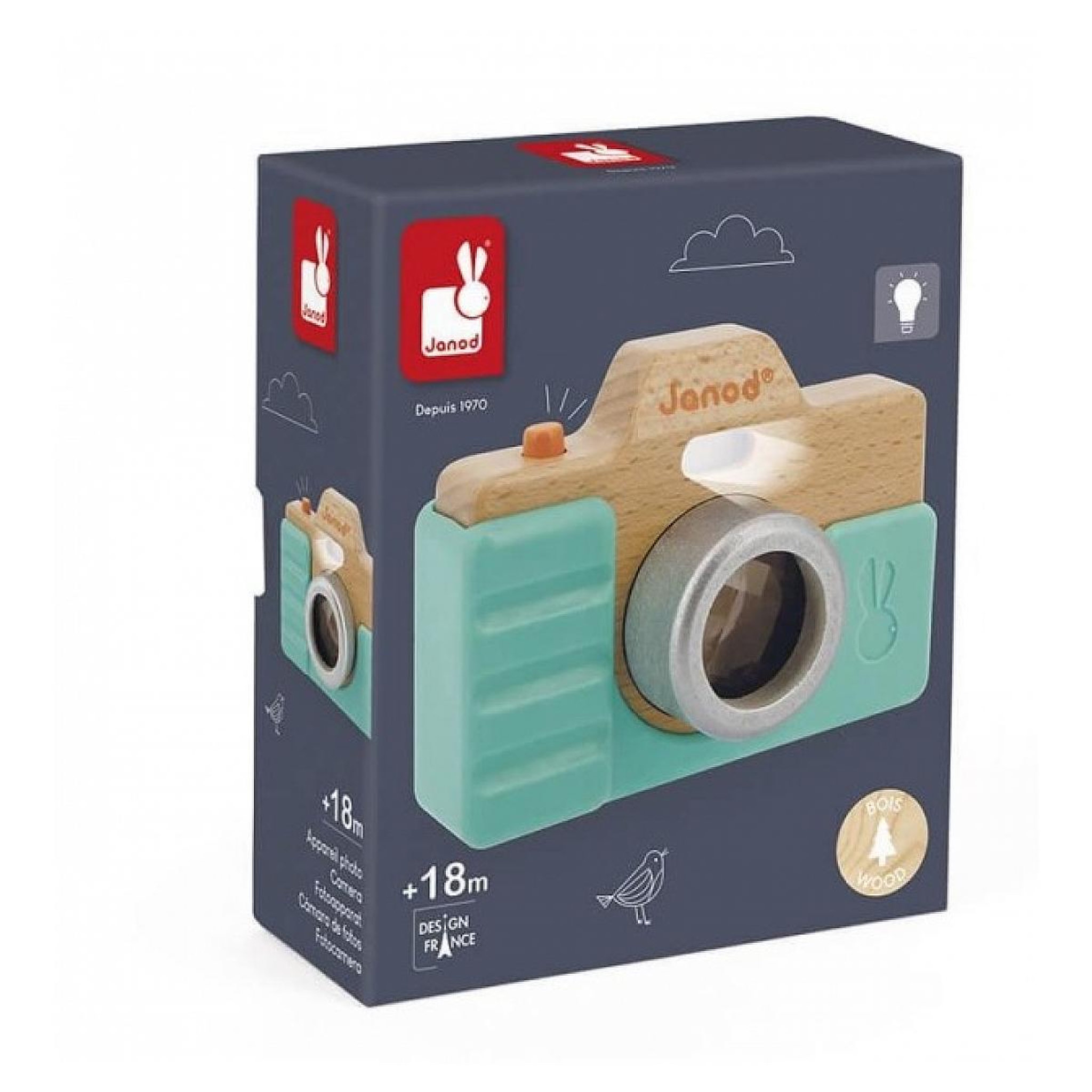 Voir la diapositive 2 : Juratoys-Janod Appareil photo sonore en bois