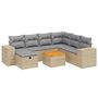 Voir la diapositive 2 : VIDAXL Salon de jardin avec coussins 8pcs melange beige resine tressee