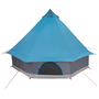 Voir la diapositive 6 : VIDAXL Tente Familiale Tipi Bleue Imperméable pour 8 Personnes