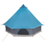 Voir la diapositive 6 : VIDAXL Tente Familiale Tipi Bleue Imperméable pour 8 Personnes