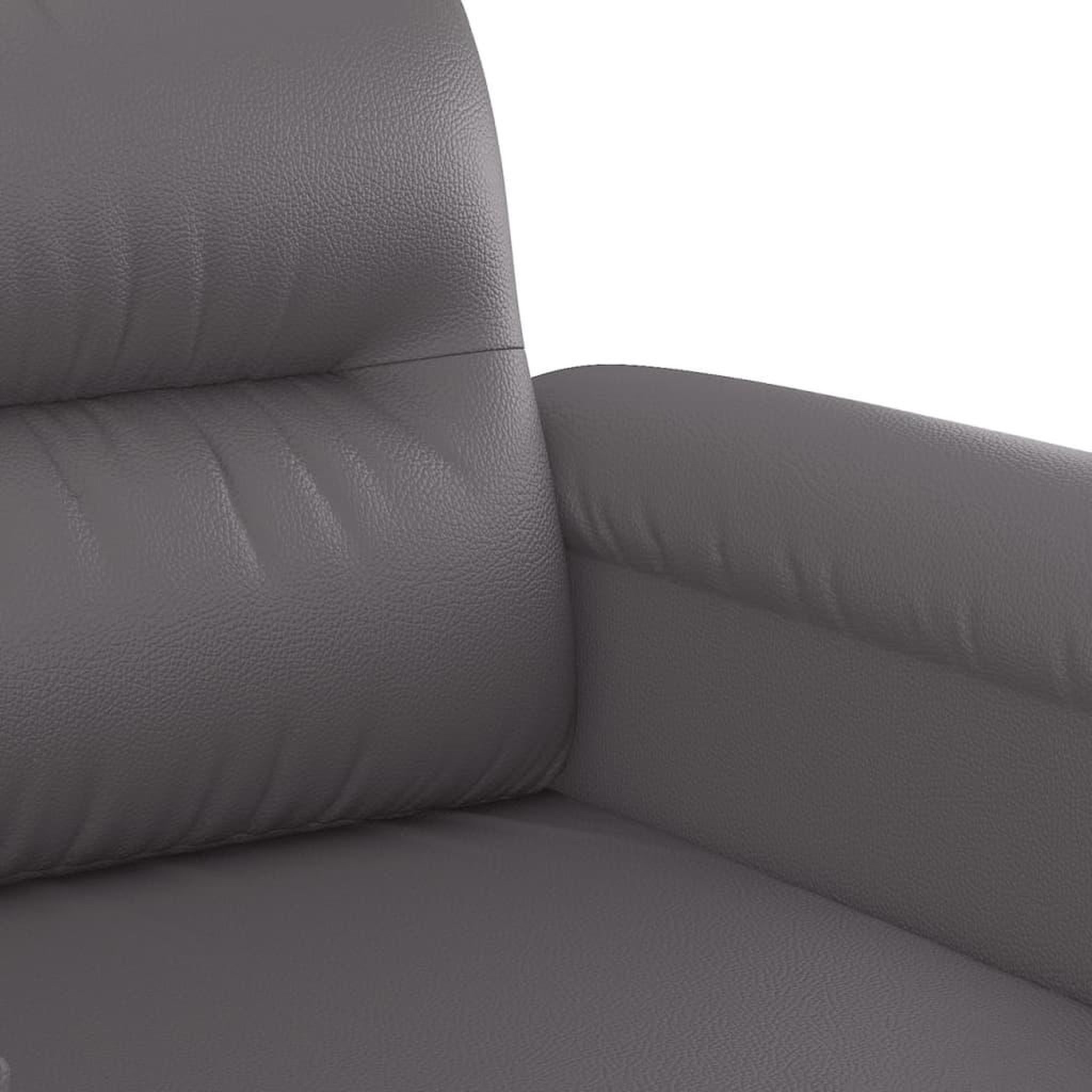 Voir la diapositive 5 : VIDAXL Ensemble de canapes 2 pcs avec coussins Gris Similicuir