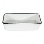 CENTRALE BRICO Porte-savon céramique Marcel, noir et blanc