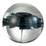 Paris Prix Presse-Papier en Verre  Fleur  12cm Bleu