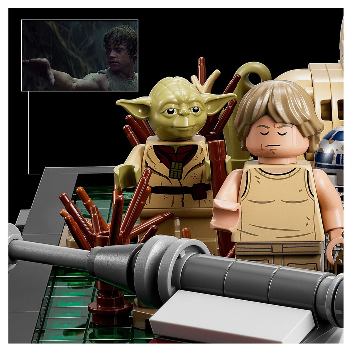 LEGO Star Wars 75330 Diorama de l'Entraînement Jedi sur Dagobah