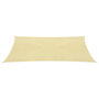 Voir la diapositive 3 : VIDAXL Voile d'ombrage 160 g/m^2 Beige 2,5x5 m PEHD