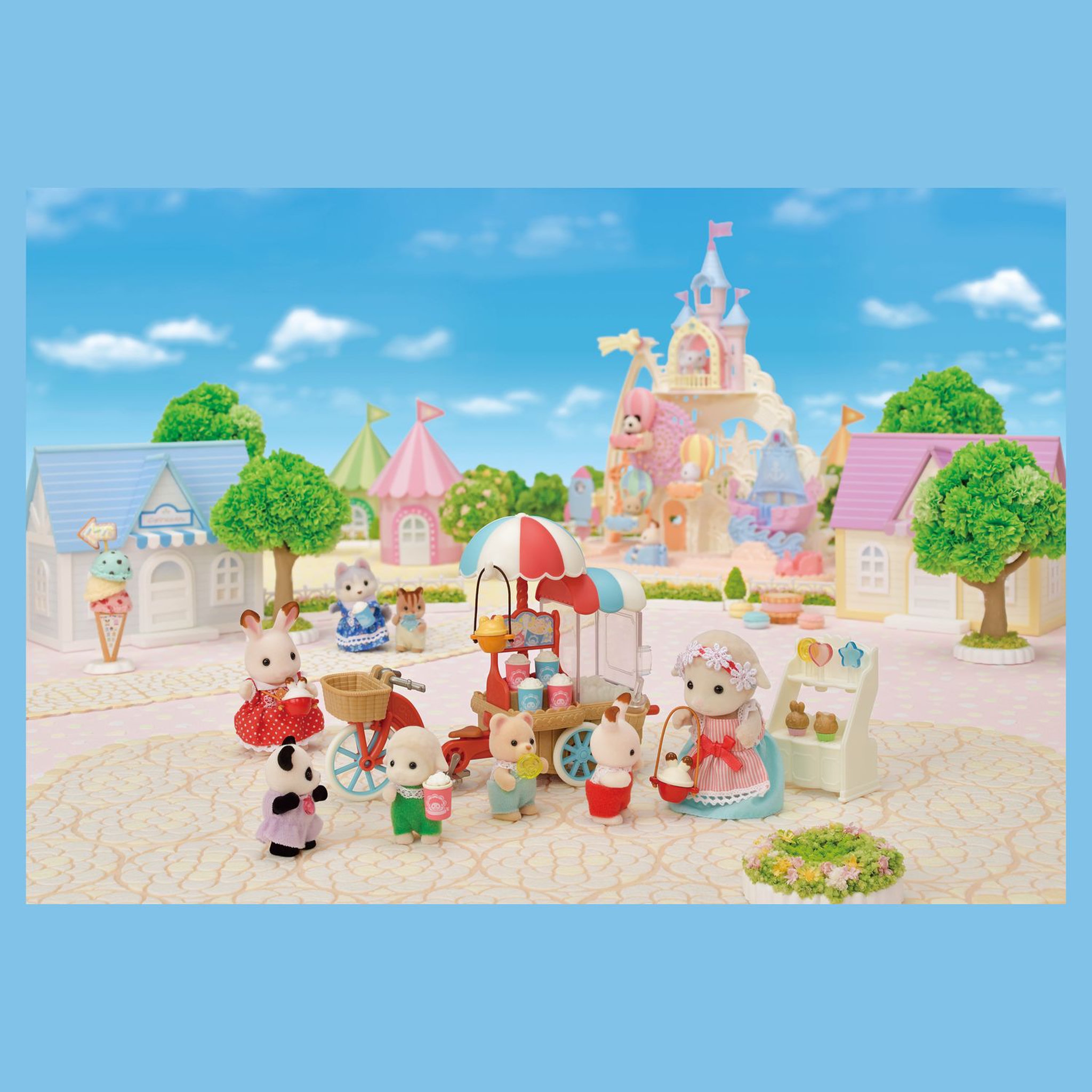 Voir la diapositive 6 : Epoch d'Enfance La maman mouton et pop corn Sylvanian