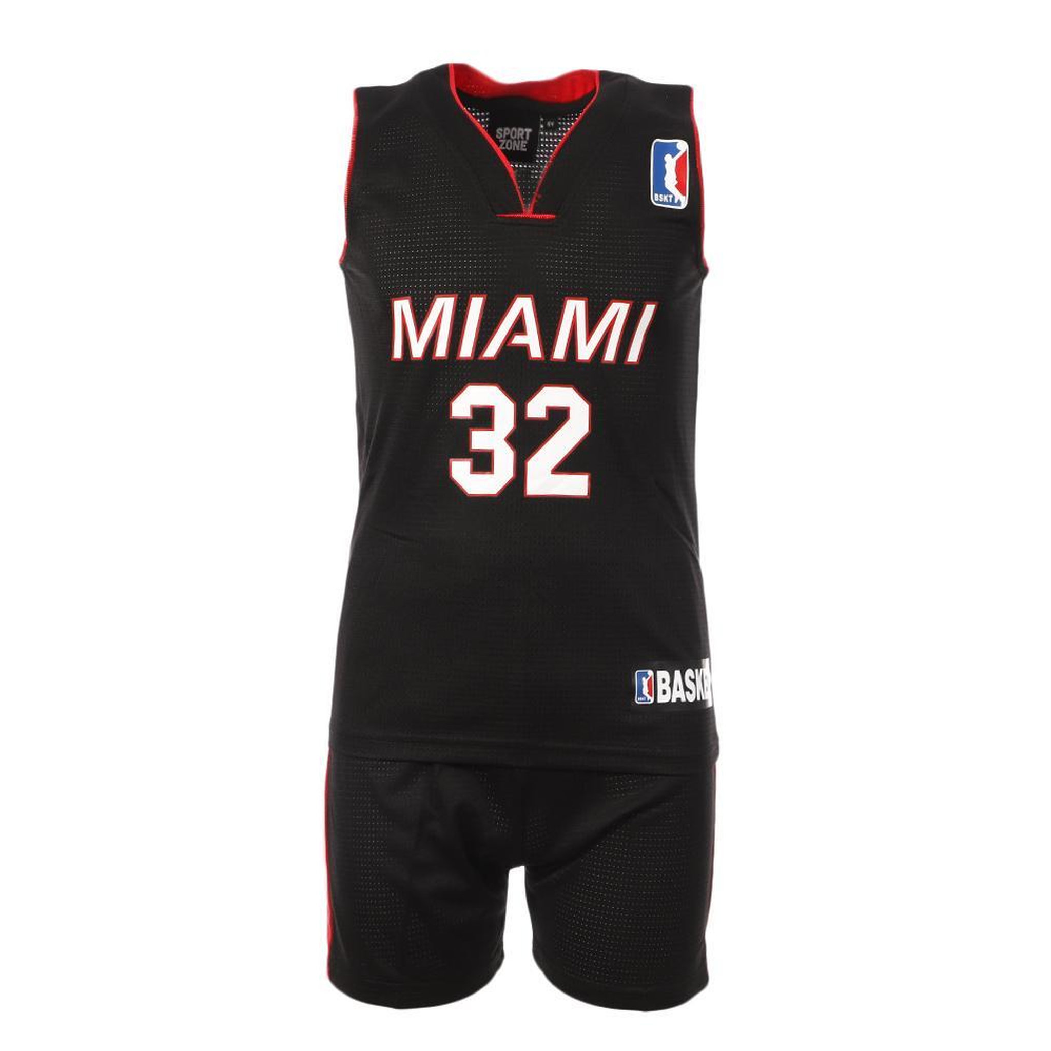Voir la diapositive 1 : SPORTZONE Miami Heat Ensemble de basket /Rouge Junior Sport Zone