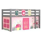 Paris Prix Pack - Lit Enfant, Tente & 3 Pochettes  Pino Spring  Gris