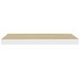 Voir la diapositive 4 : VIDAXL Etagere murale flottante chene et blanc 60x23,5x3,8 cm MDF