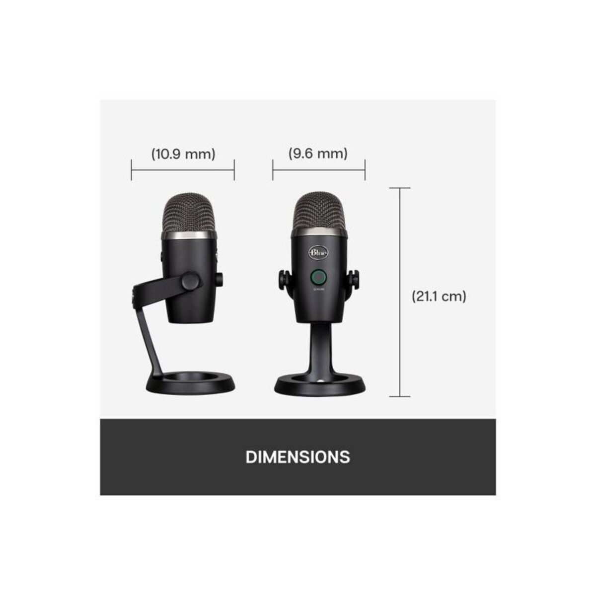 Blue Microphones Microphone Blue Microphones Yeti Nano Black