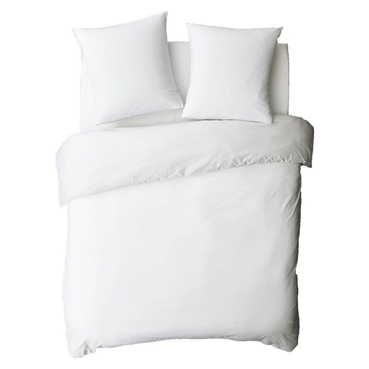 FUTURE HOME Housse de couette en coton 57 fils unie