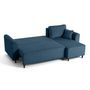 Voir la diapositive 3 : BEST MOBILIER Saphir - canapé d'angle réversible 4 places - convertible avec coffre - en velours côtelé